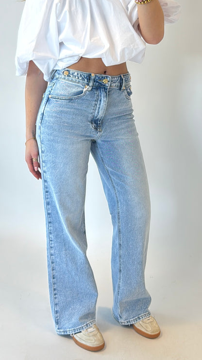 Noëlle wide leg jeans (Queenhearts)