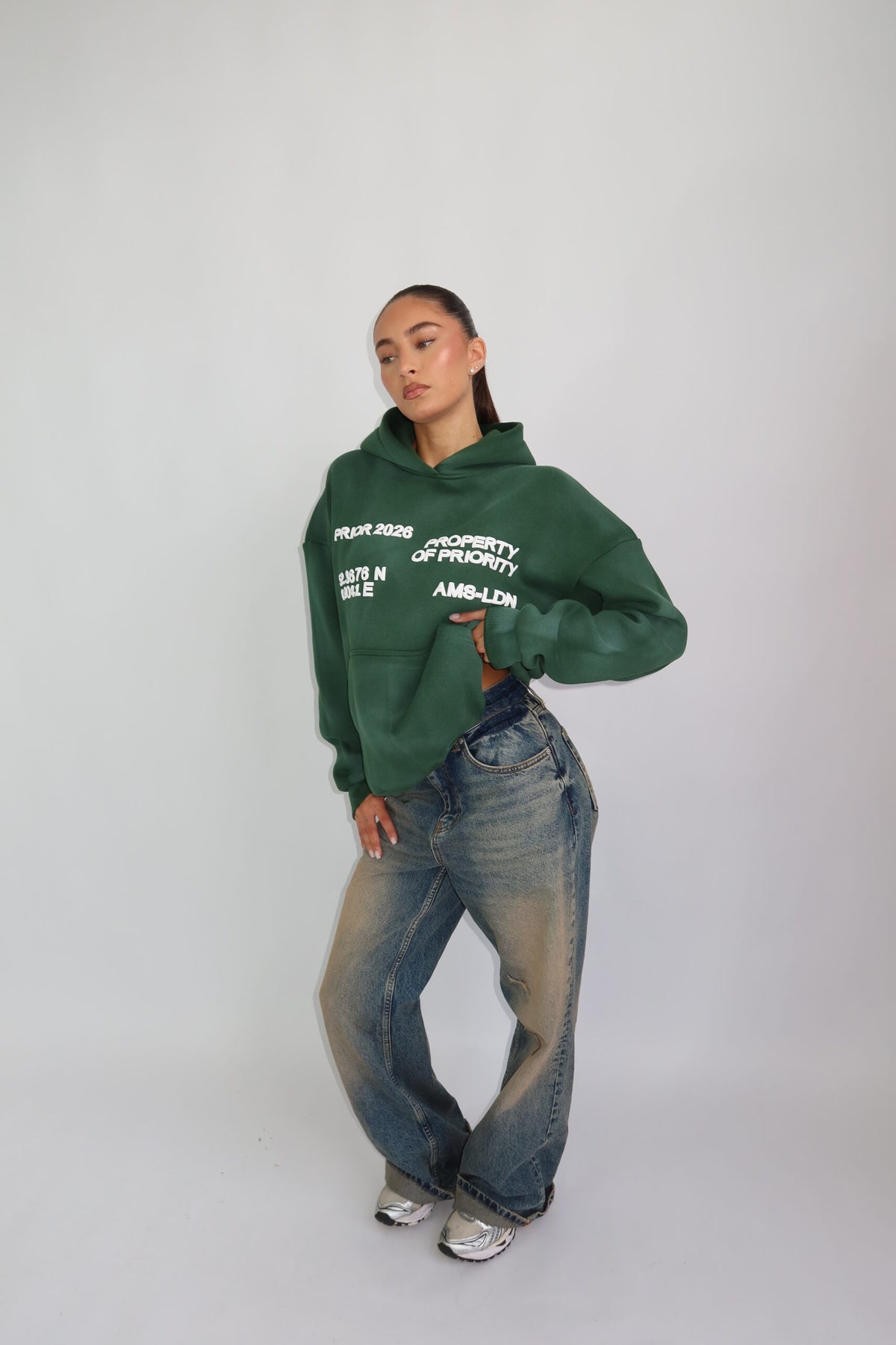 Priority AMS-LDN hoodie - groen