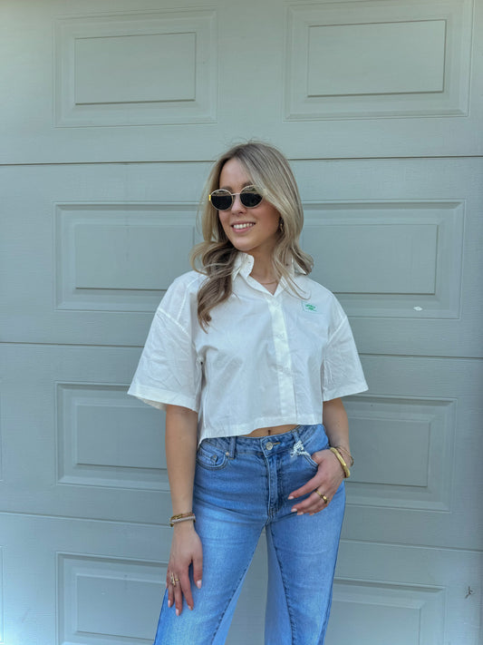 'Lovely' blouse - wit