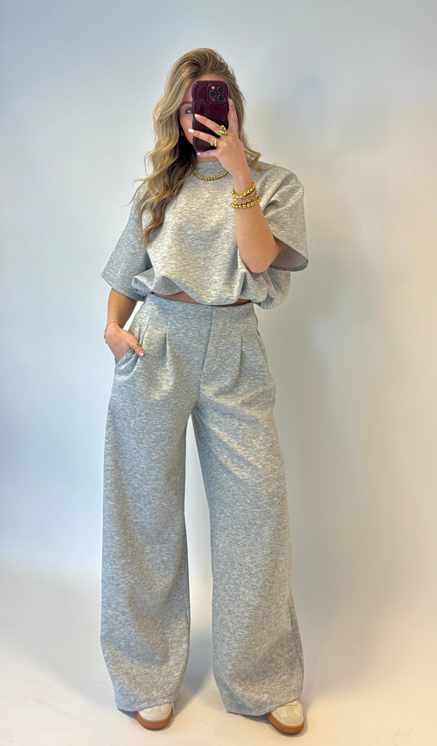 Millie comfy set - grijs