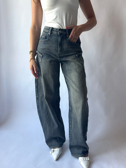 Cargo balloon jeans - queen hearts