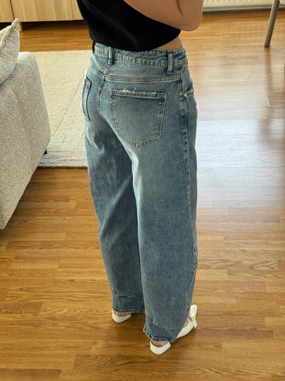 Queenheart balloon jeans - blauw 3968-1