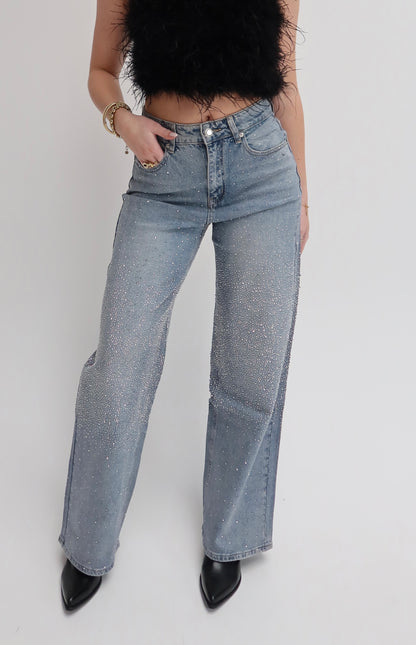 Iconic sparkle glitter jeans