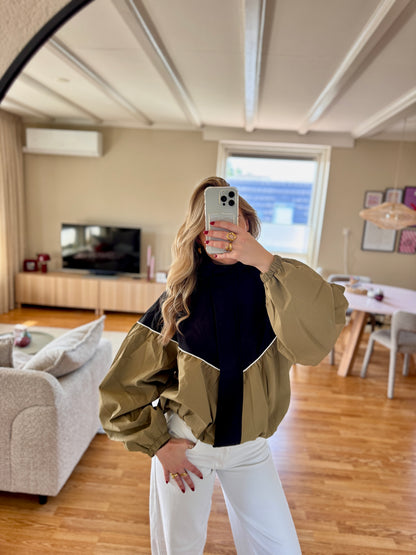 Madison colorblock jacket - groen