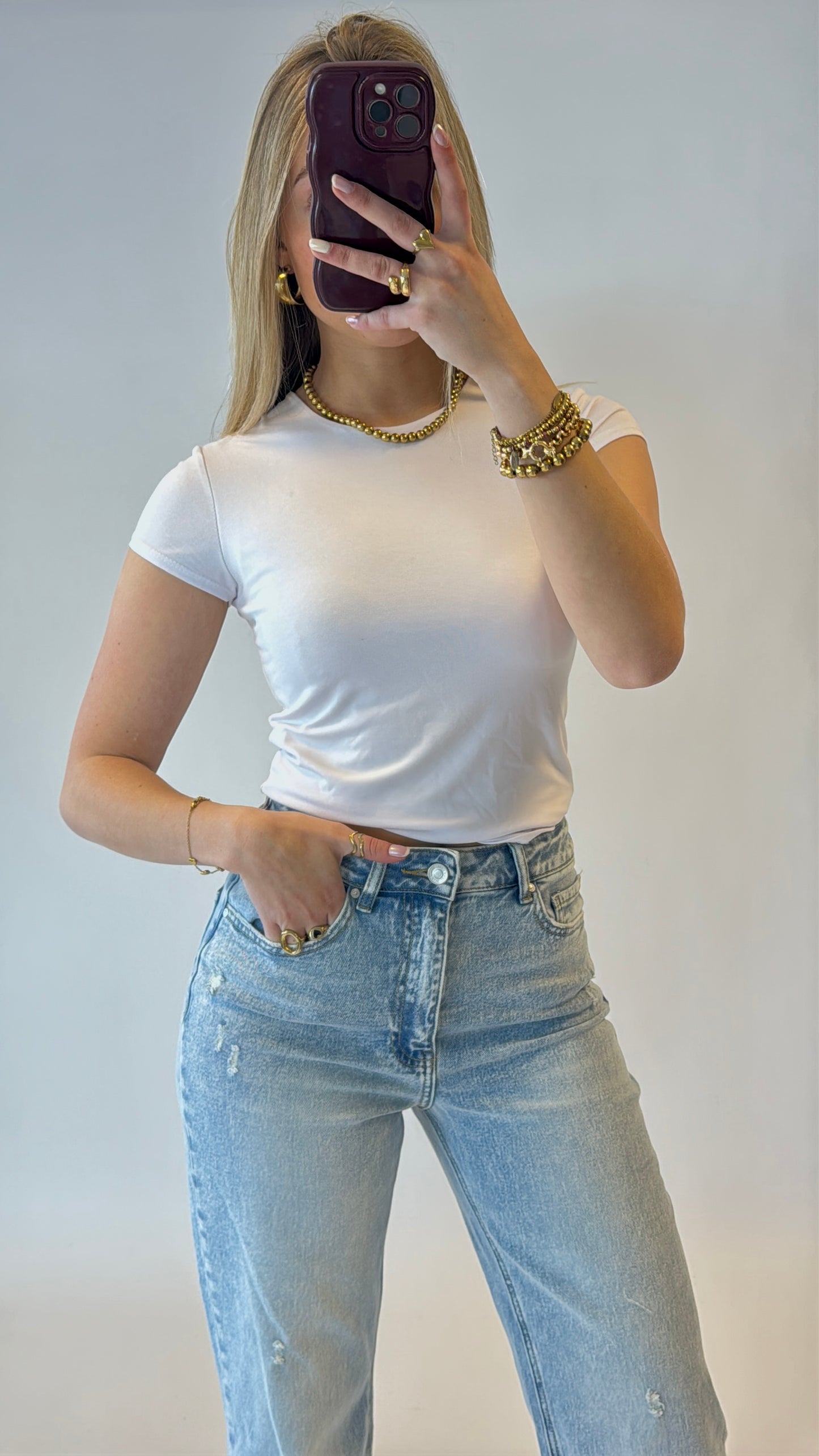 By Izi shortsleeved - wit