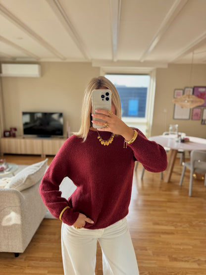 Base knit - burgundy