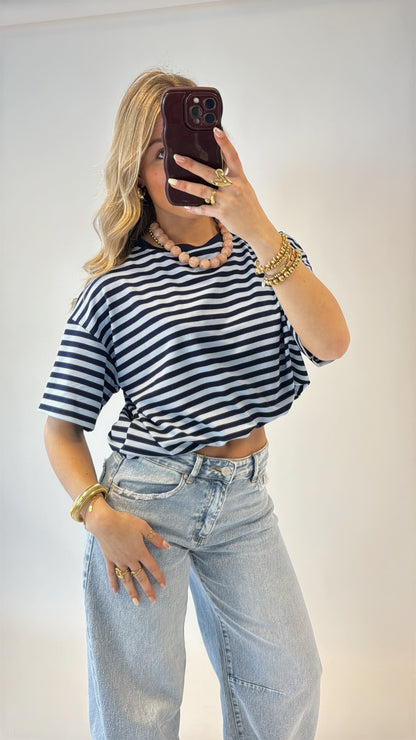 Meggie striped shirt - blauw
