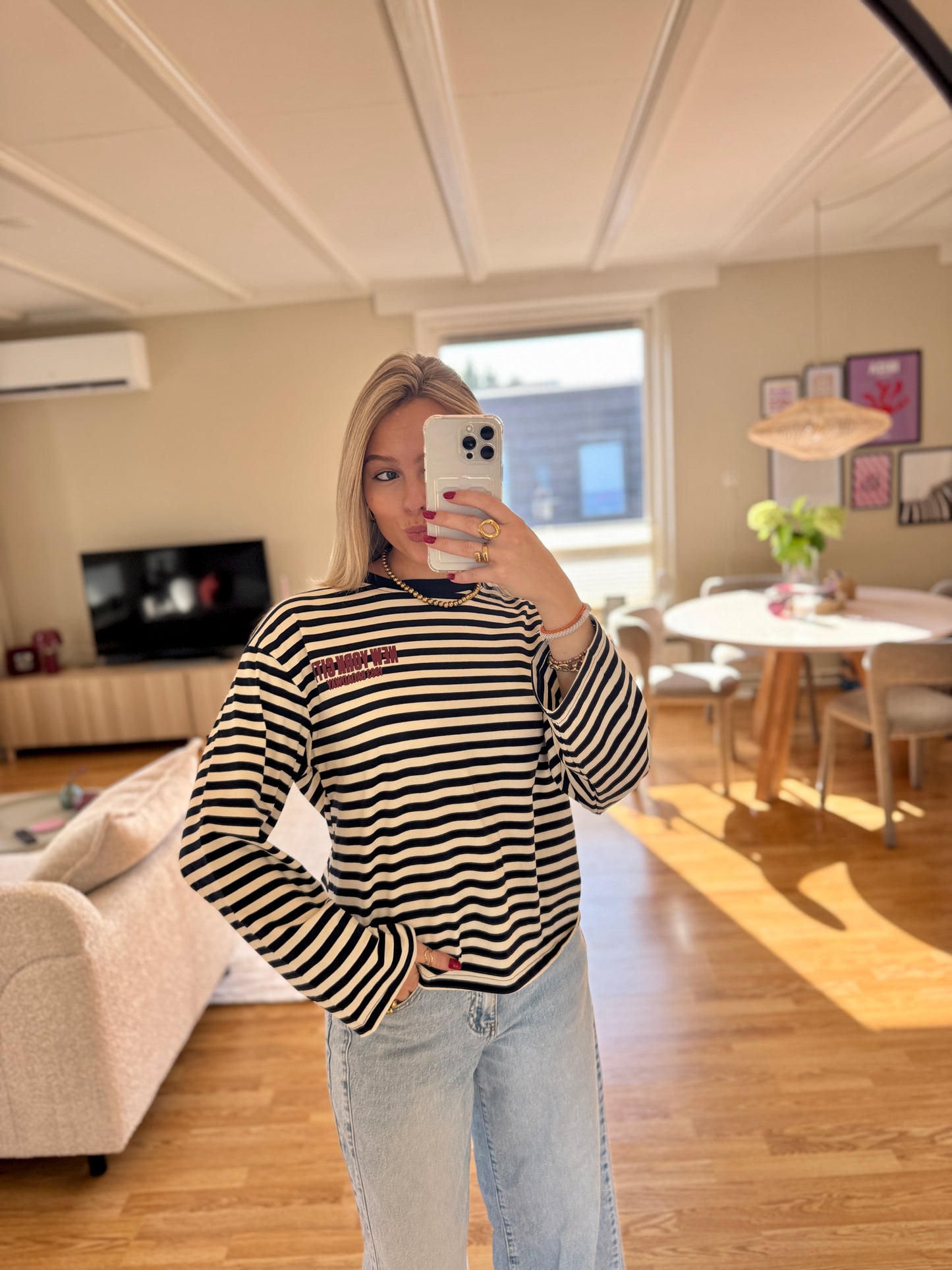 New York striped longsleeved top