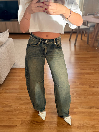 Mallou balloon jeans - vintage wassing (Queenhearts) 3717-10