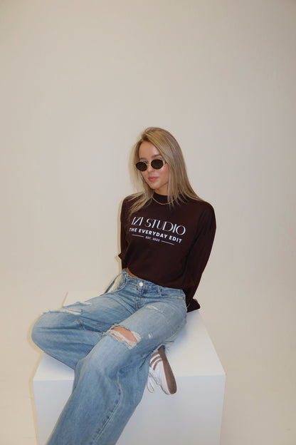 IZI studio longsleeved - bruin