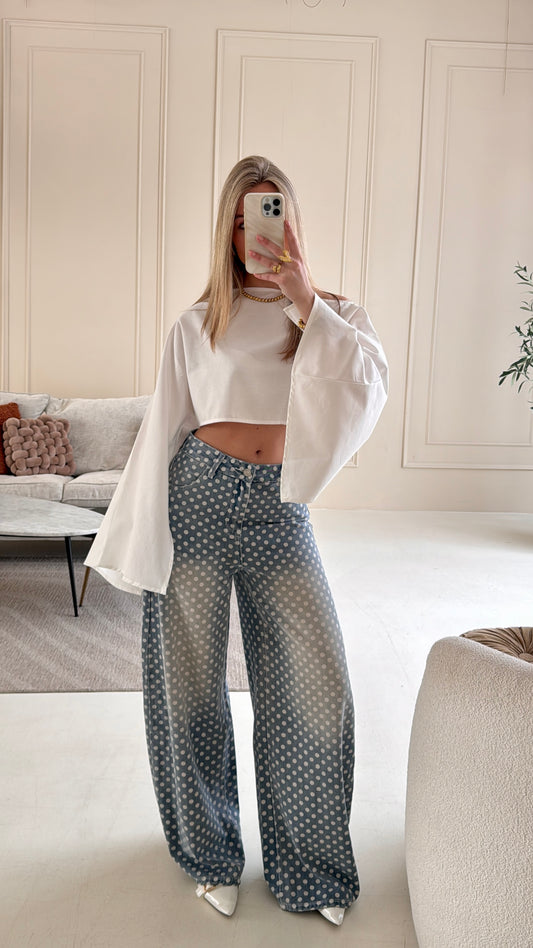 Liz polka dot jeans