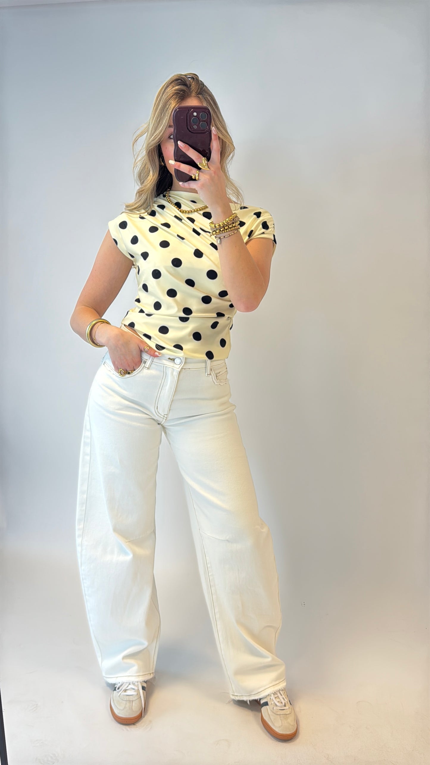 Mallou balloon jeans - offwhite (Queenhearts)