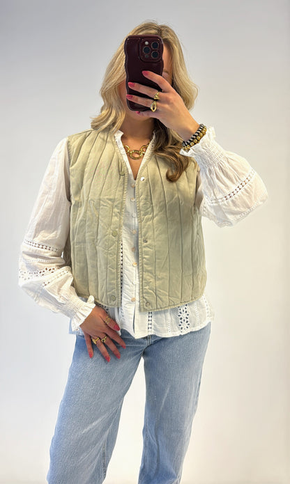 Gaia gilet - lichtgroen