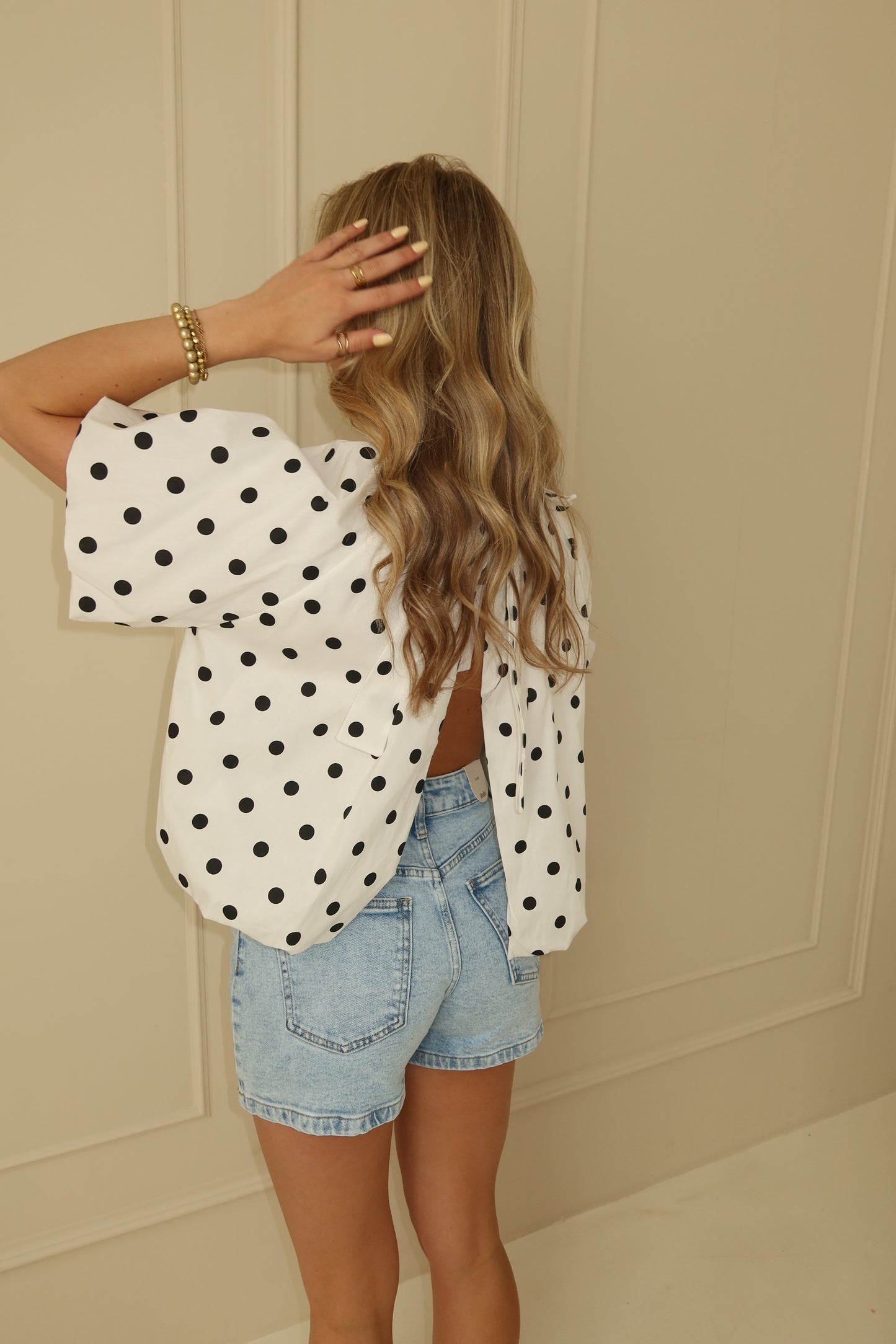 Zoe polka dot blouse - wit