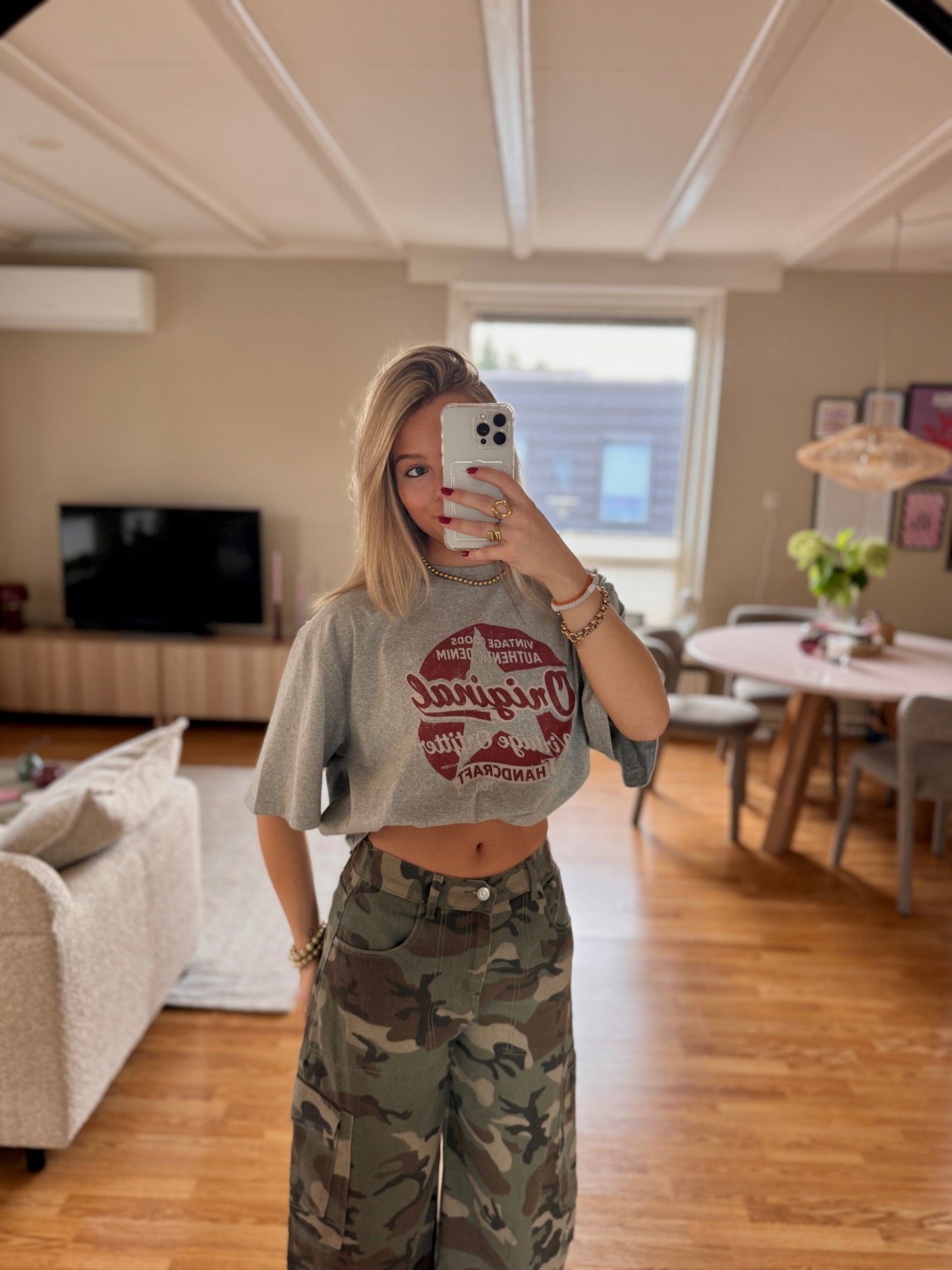 Vintage t-shirt - grijs