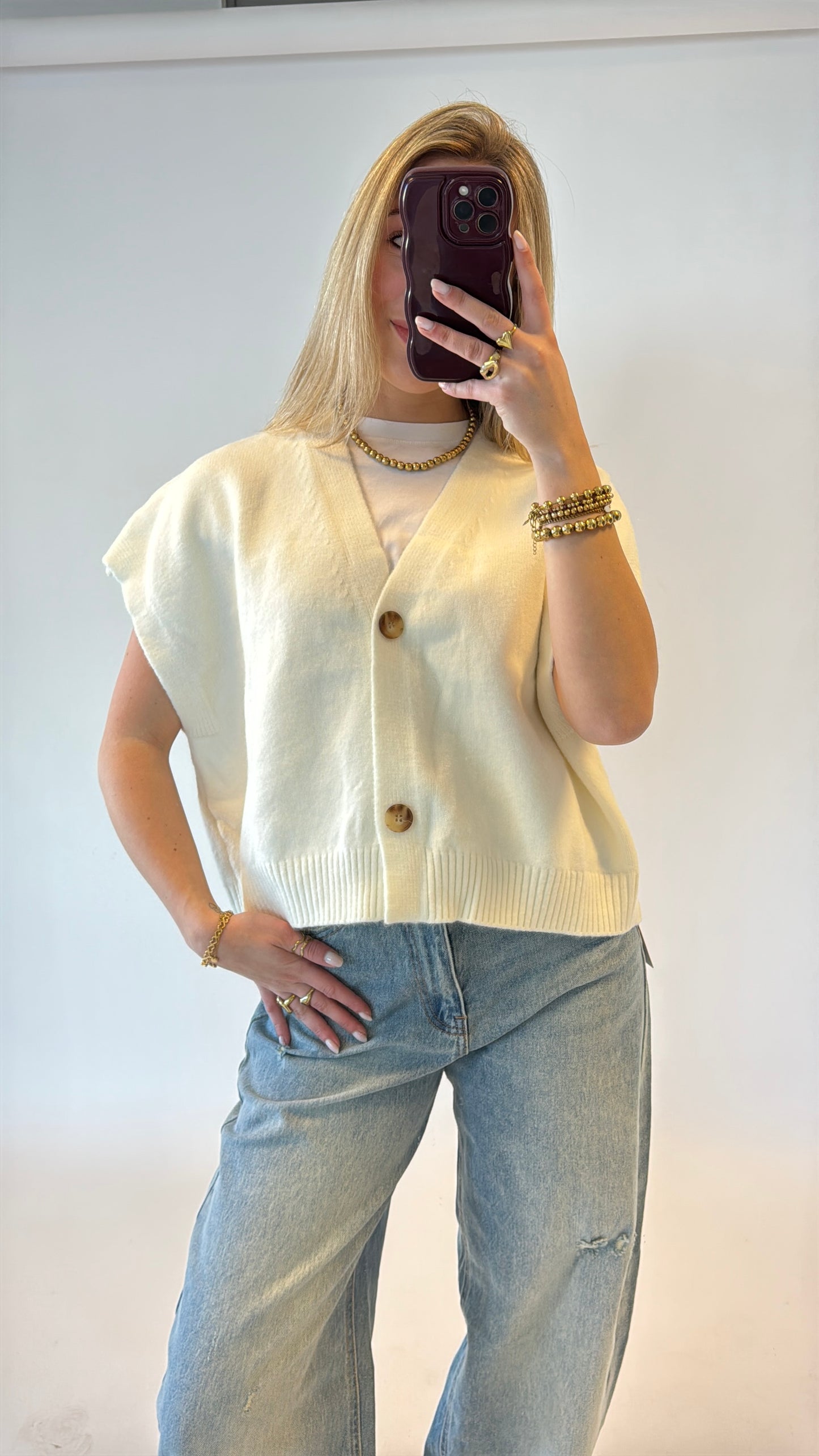 Retro spencer - offwhite