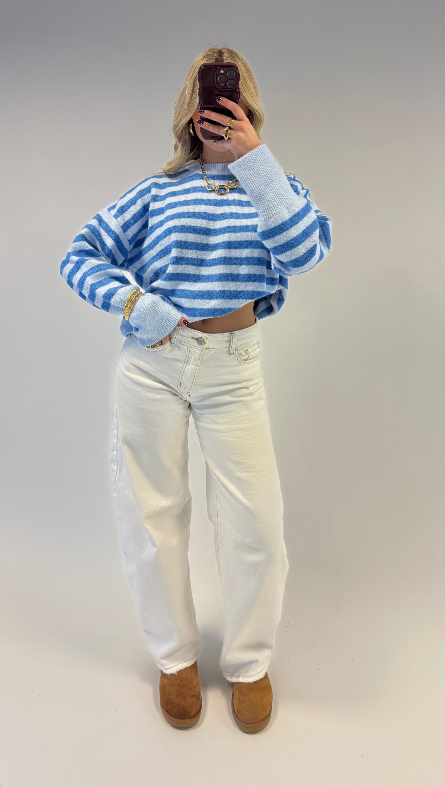 Balloon jeans - Queenhearts offwhite