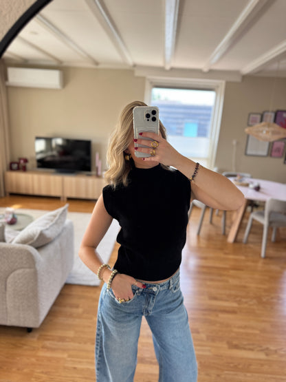 Lou top - zwart