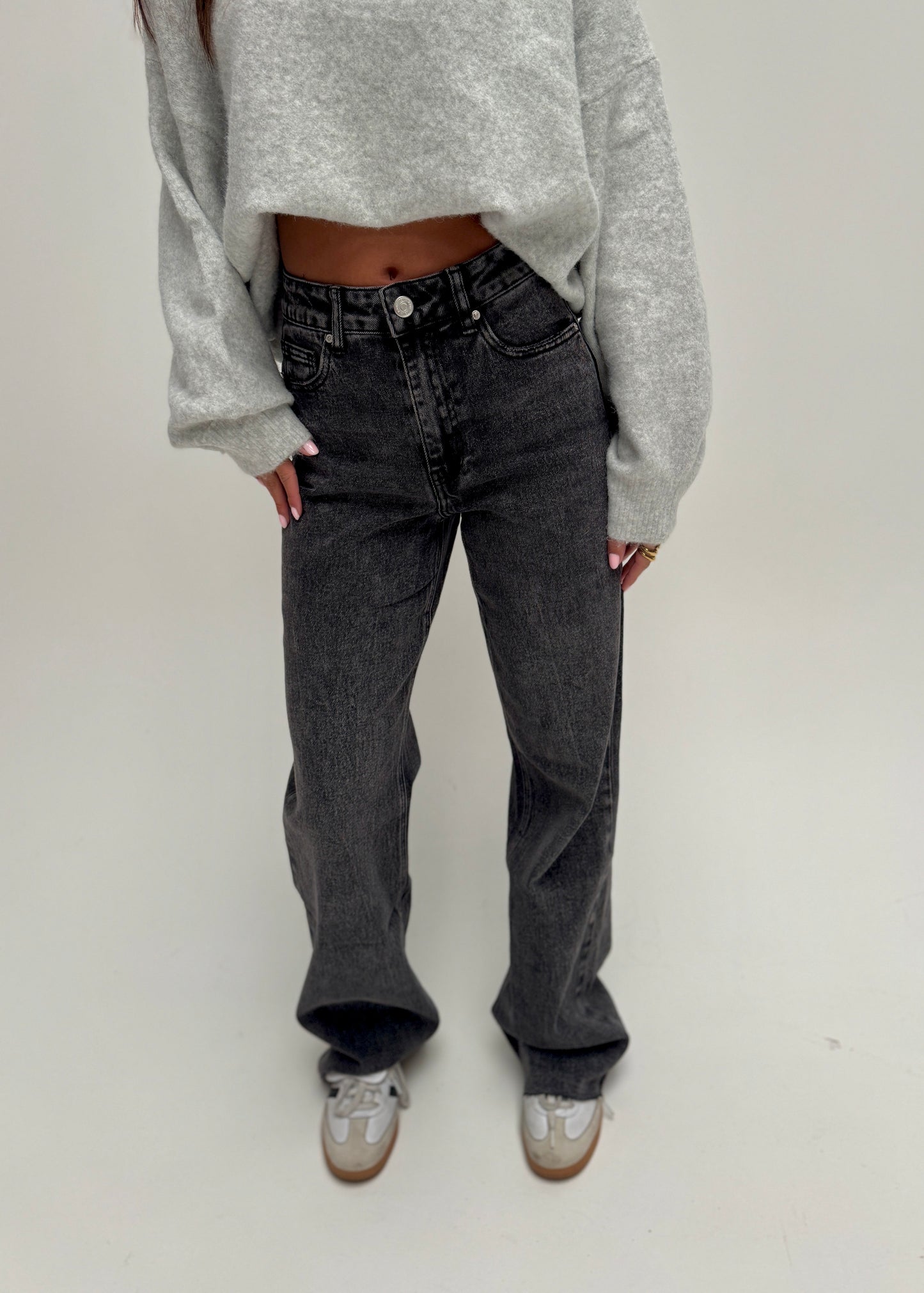 Wideleg jeans Queenhearts - darkgrey 3636-3