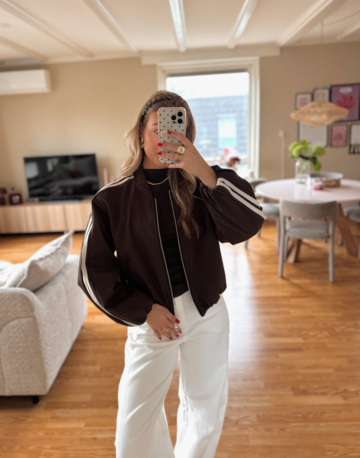 Amalia bomber jacket - bruin
