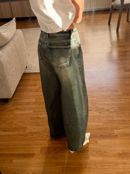 Mallou balloon jeans - vintage wassing (Queenhearts) 3717-10