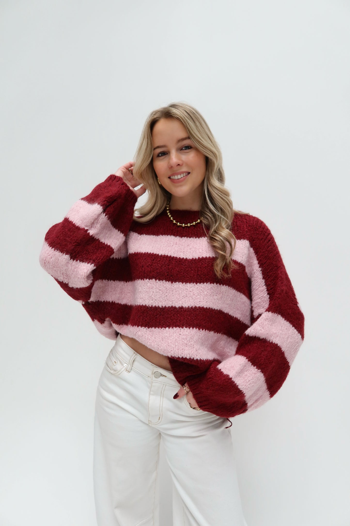 Serena cozy knit - roze