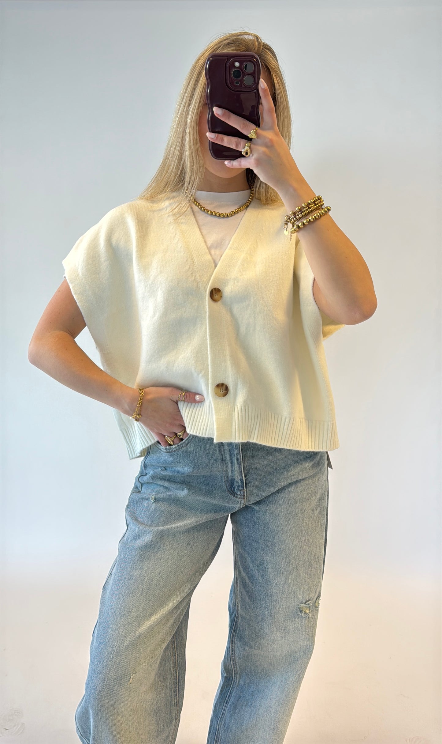 Retro spencer - offwhite