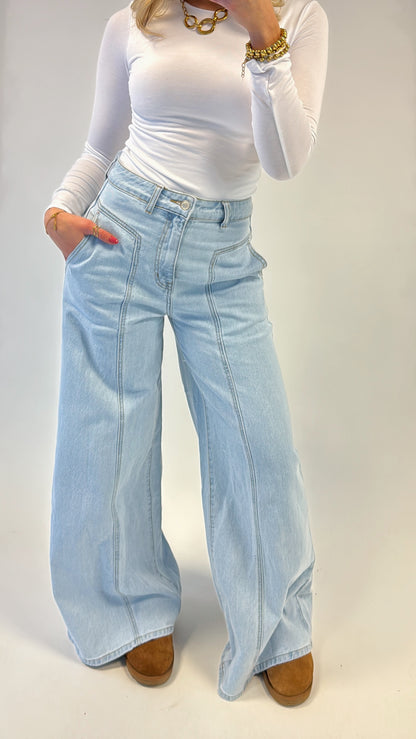 Extra wide leg jeans - Queenhearts