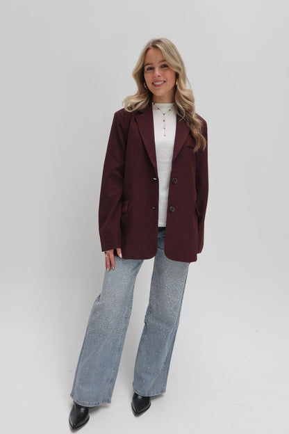 Zarah blazer - bordeaux