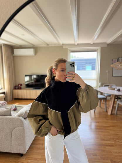 Madison colorblock jacket - groen
