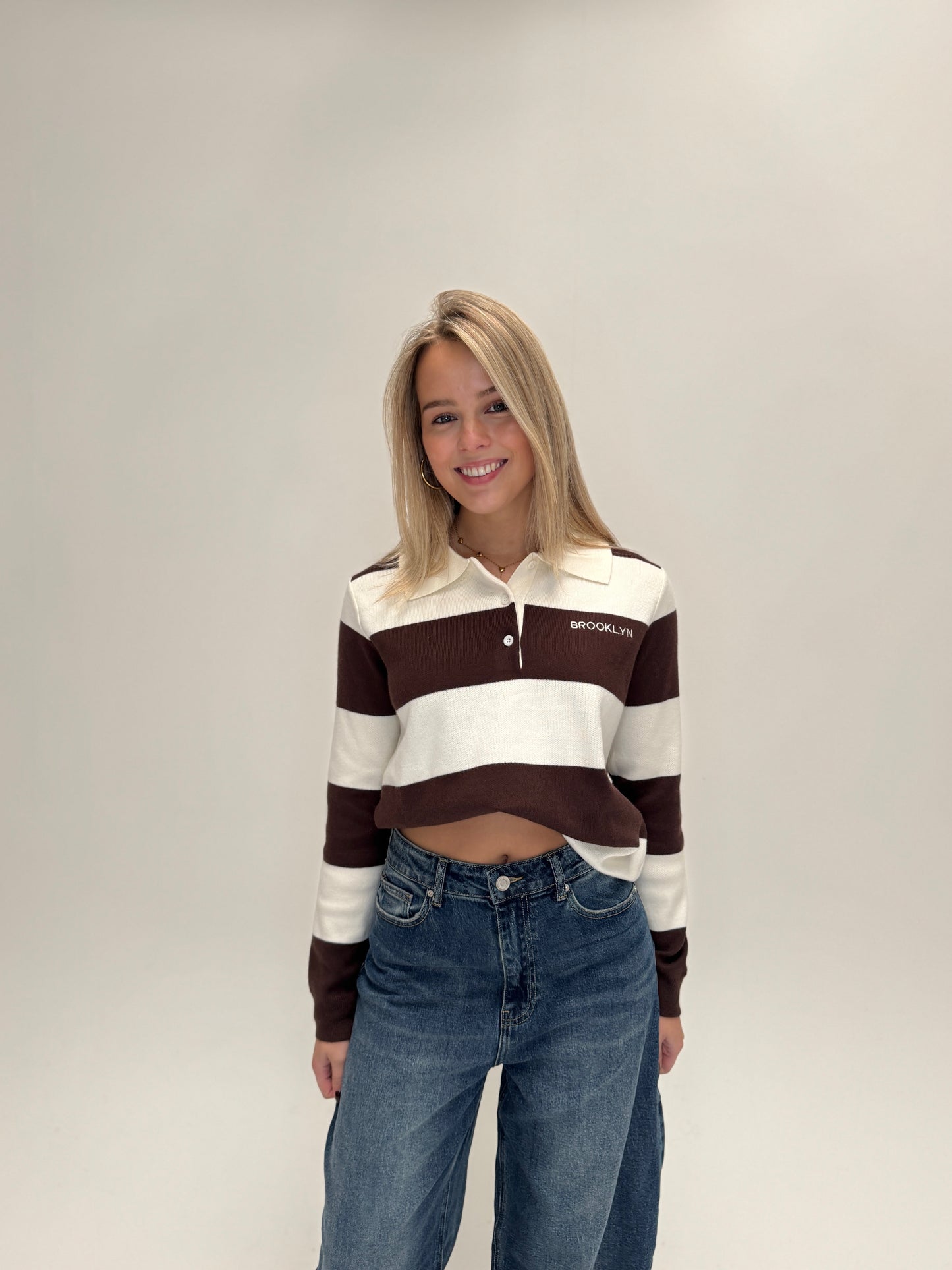 Brooklyn polo sweater - bruin