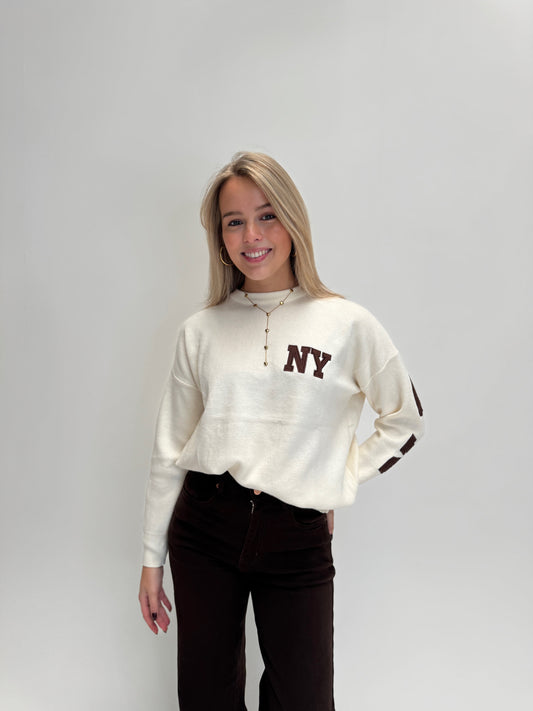 NYC sweater - offwhite