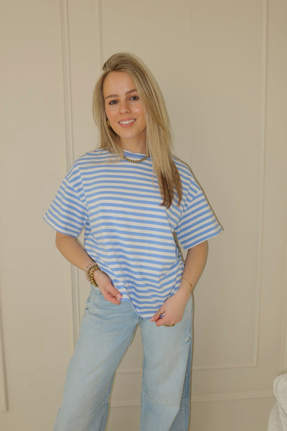 Meggie striped shirt - blauw