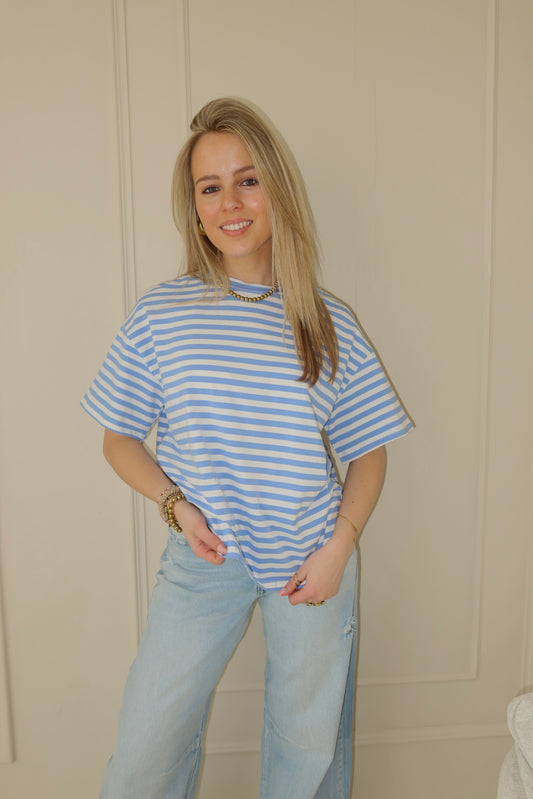Meggie striped shirt - blauw
