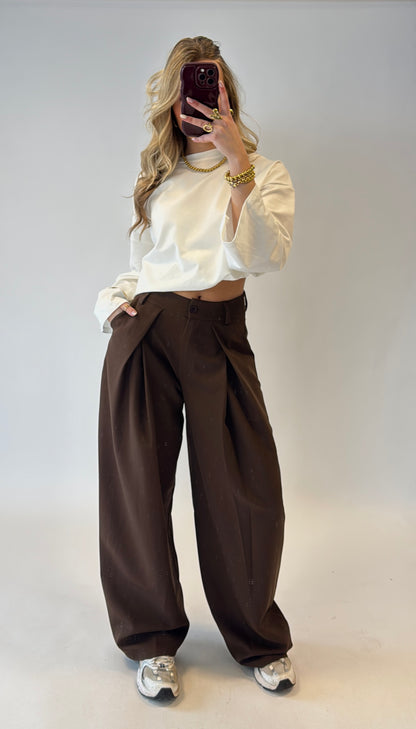 Ava pantalon - bruin