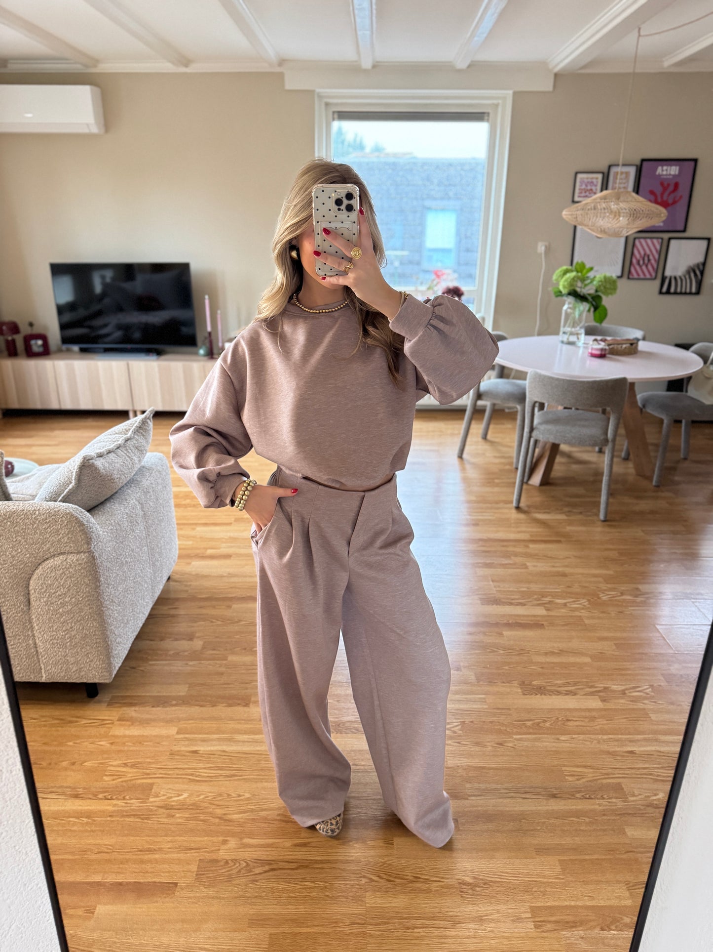 Cozy comfy set - taupe