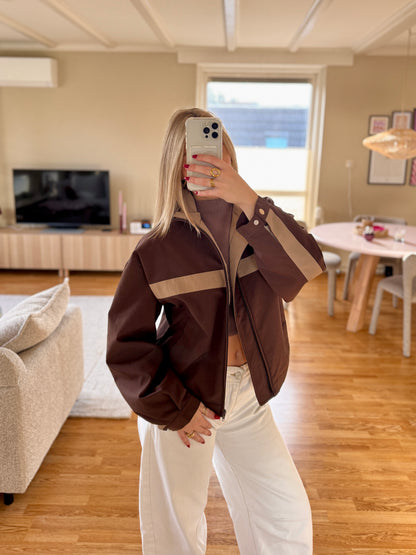 Lola track jacket - bruin