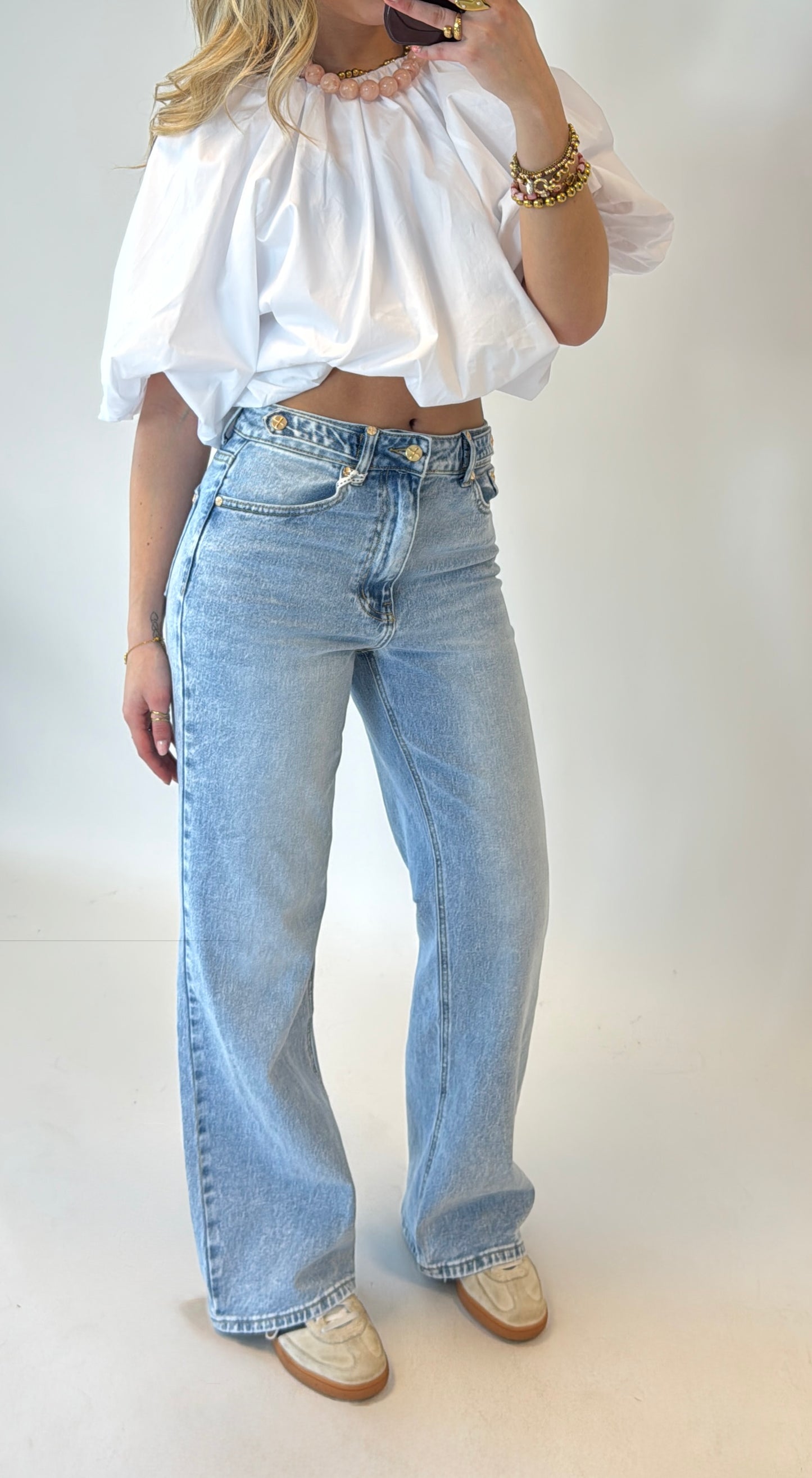 Noëlle wide leg jeans (Queenhearts)