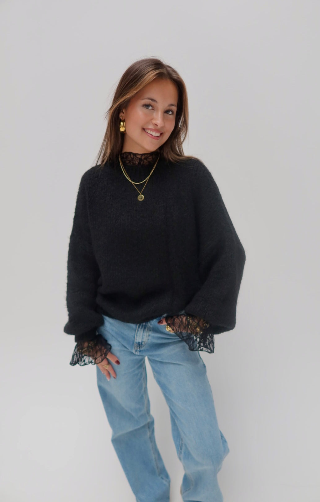 Ambika cozy knit - zwart