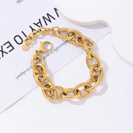 Statement bracelet - goud