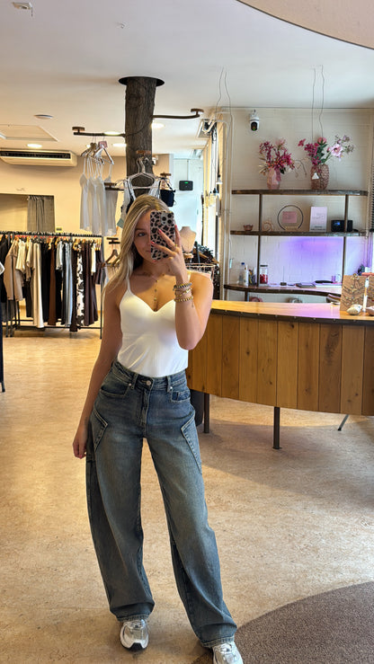 Cargo balloon jeans - queen hearts