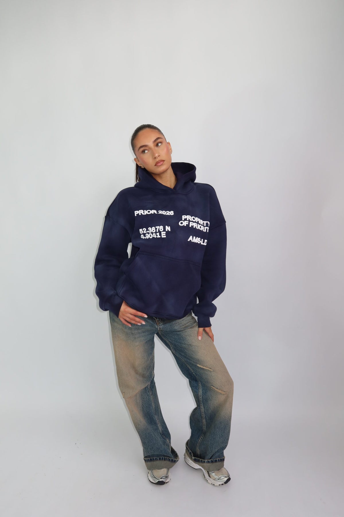 Priority AMS-LDN hoodie - navy