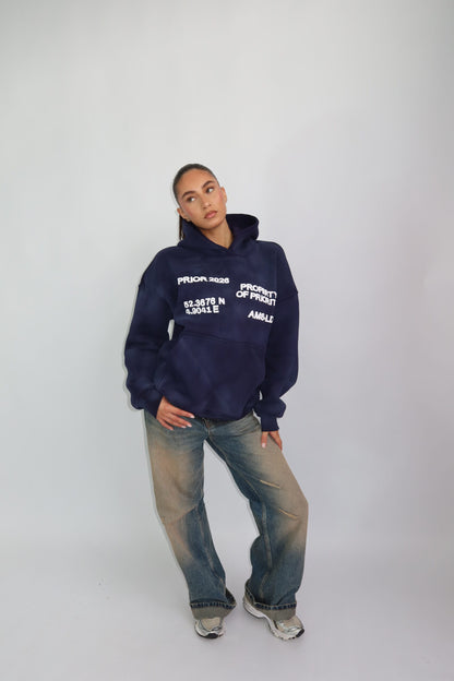 Priority AMS-LDN hoodie - navy
