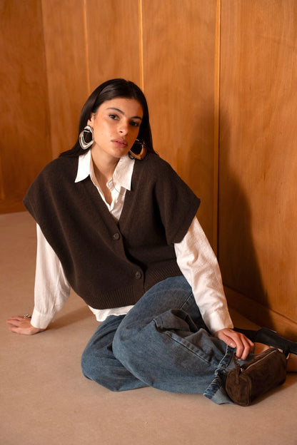 Retro spencer - bruin