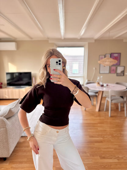 Zara knitted top - bruin