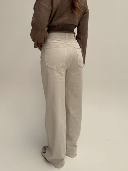 Double button jeans Queenhearts - beige