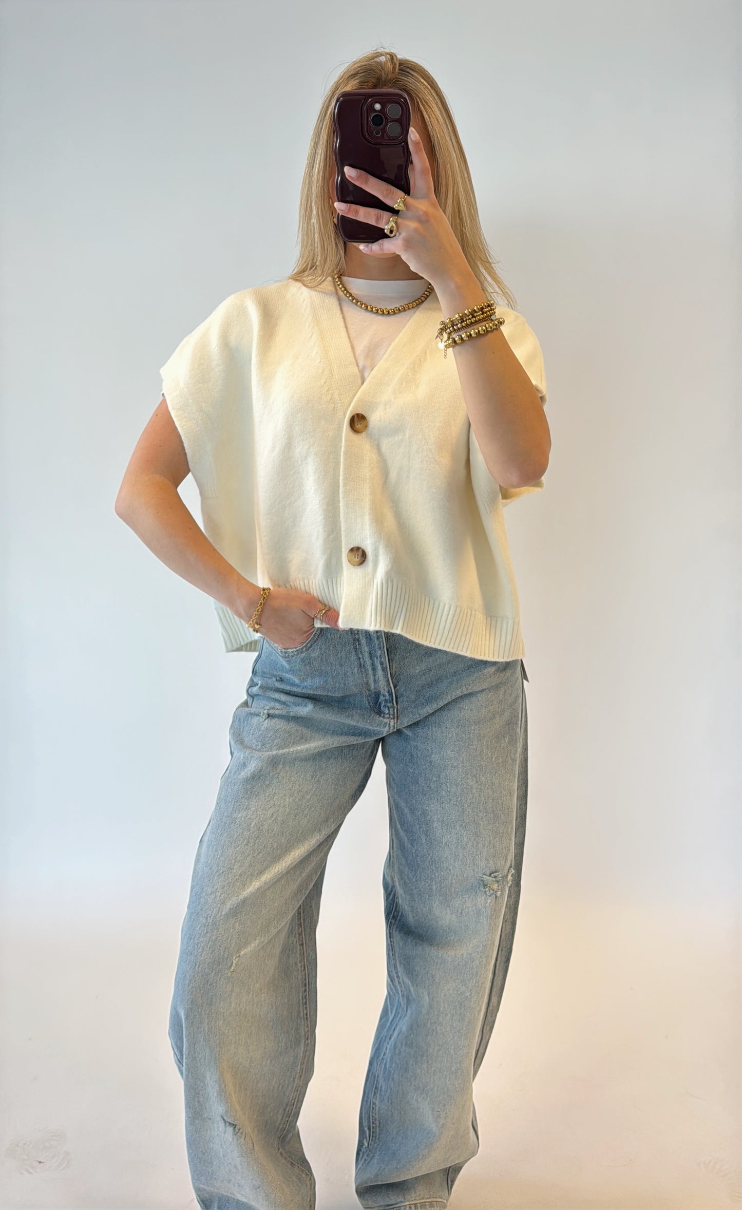 Retro spencer - offwhite