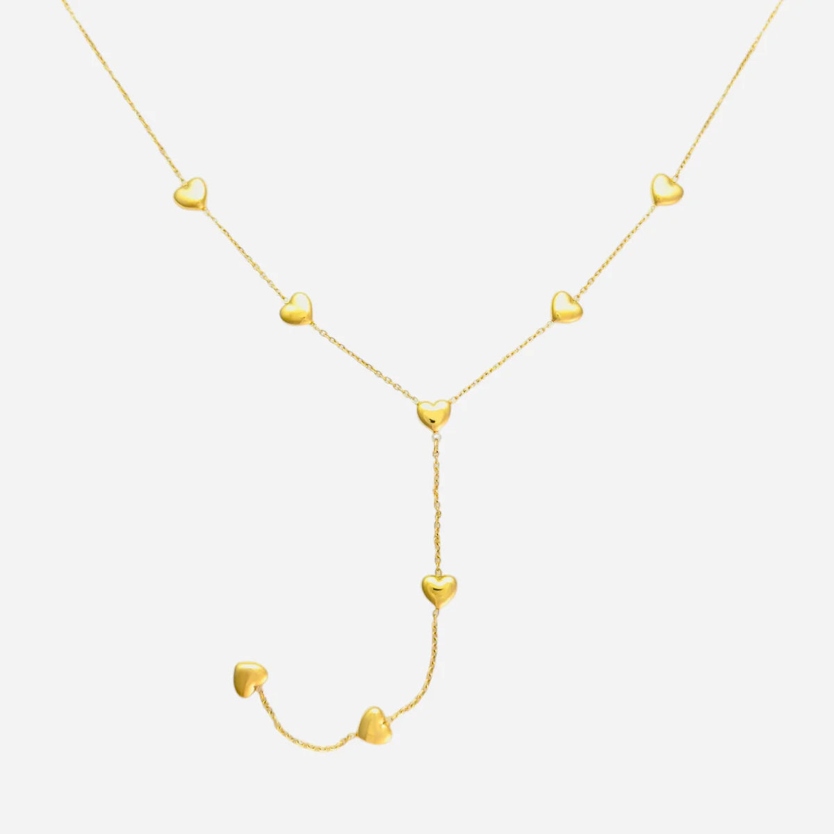 Hearted necklane - gold