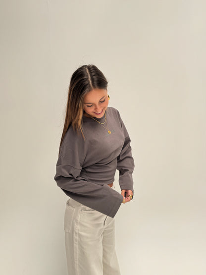 Redefined top longsleeved - grijs