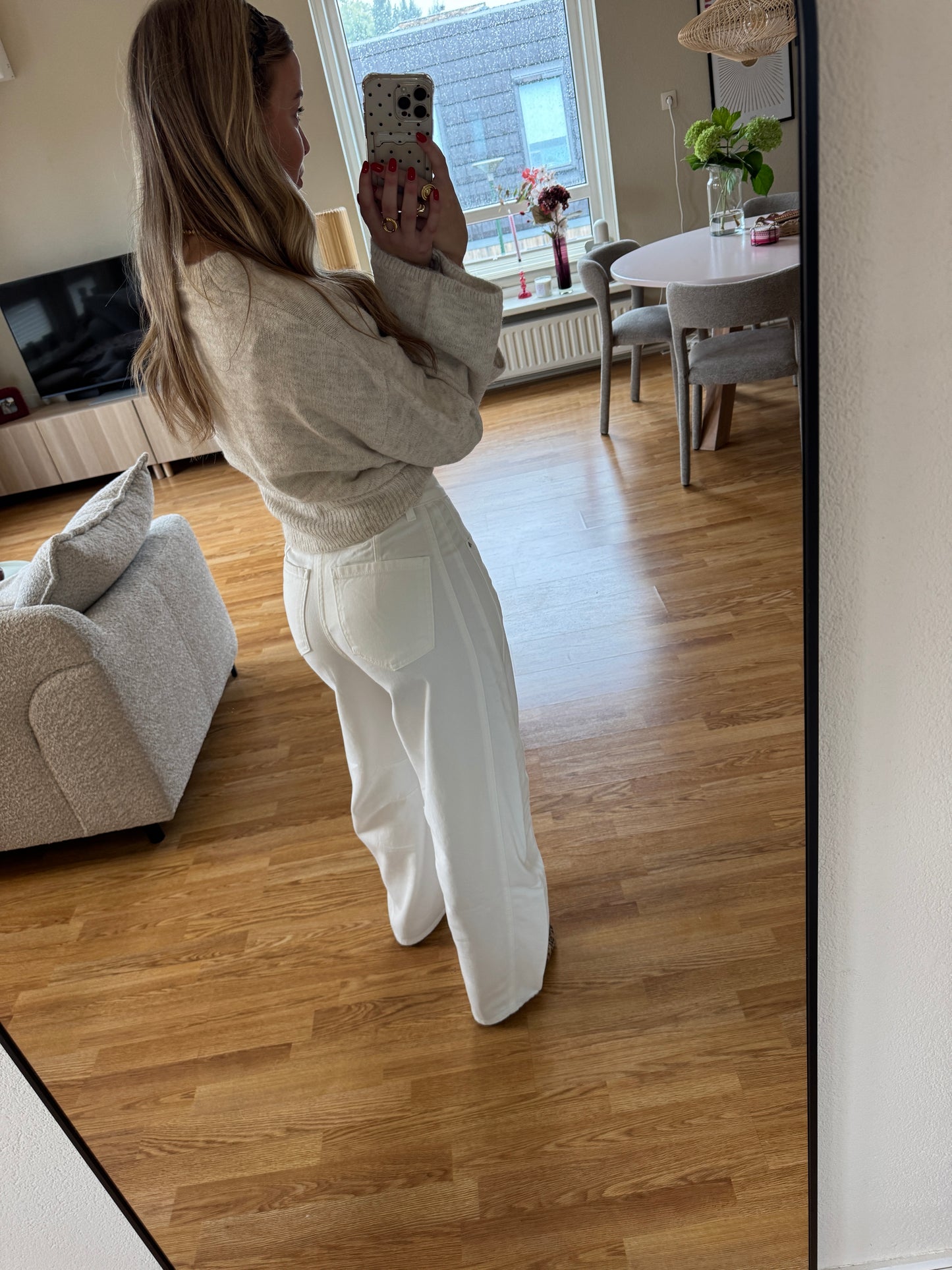 Chloe balloon jeans offwhite